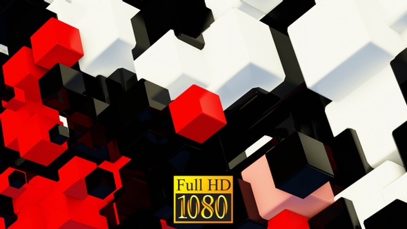 Flying Cubes In Space HD