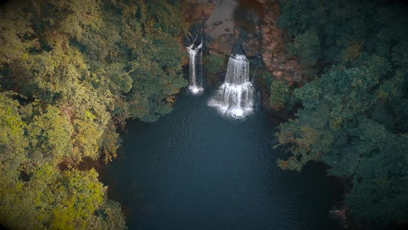 Beautiful Waterfall in Jungle