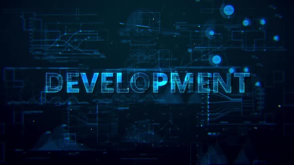 Development Digital Data Text Hd 