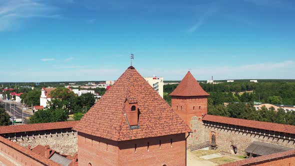 Bird'seye View of the Medieval Lida Castle in Lida