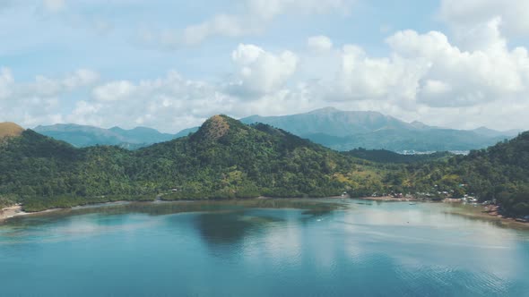 Aerial View of Coron Island in Palawan, Philippines