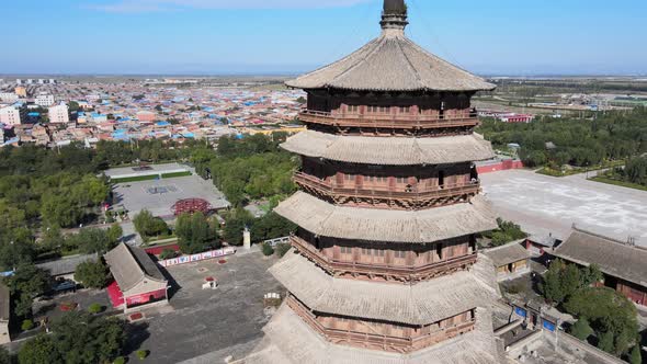 Famous Landmark Building, Pagoda of Fogong Temple in China