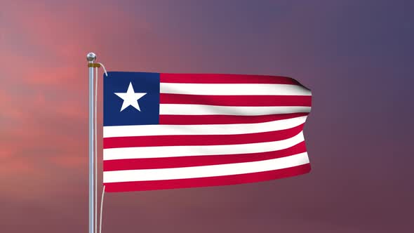 Liberia Flag 4k