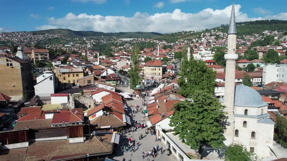 Aerial Sebilj Brunnen