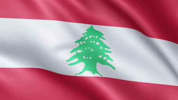 Flag of Lebanon | UHD | 60fps