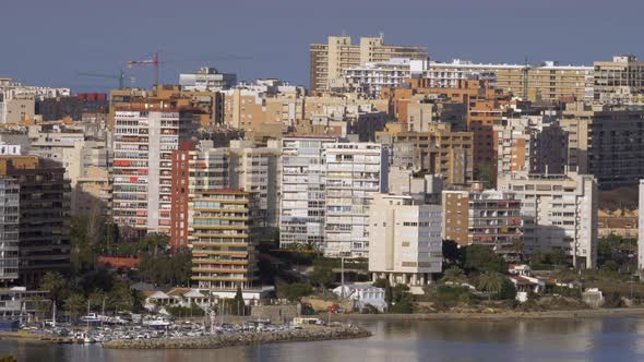 A sunny view of Alicante coast