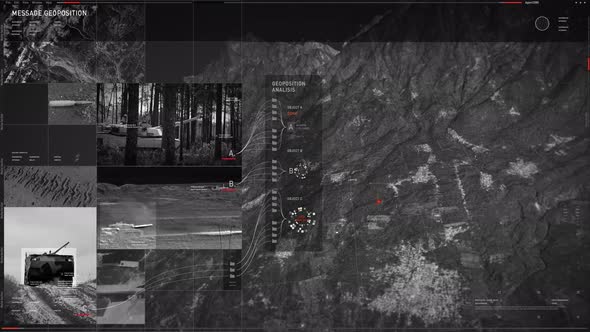 Computer Software Use Scan Of Map To Find Military Objects From Photo Images alt