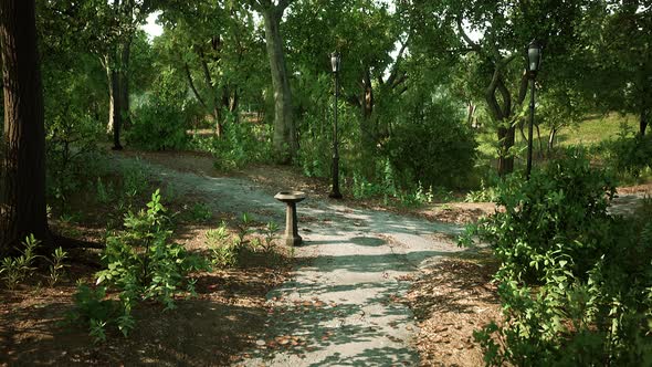 an Empty Closed Park During the Covid19 Pandemic in 2020