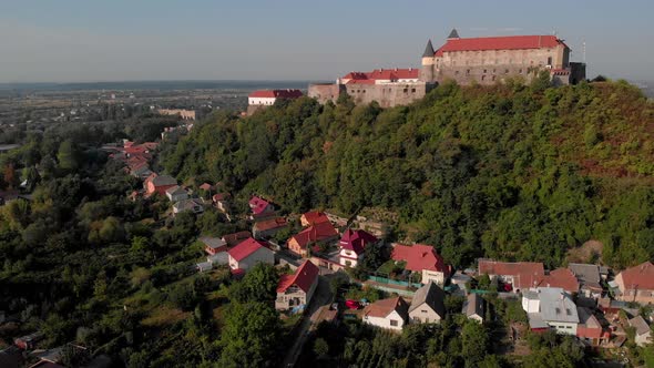 Beautiful View of Palanok Castle in Mukachevo