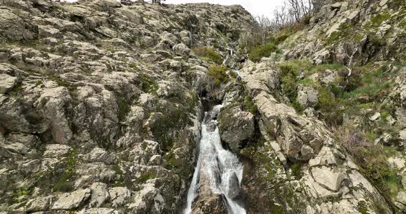 Gorgeous waterfall in Valle del Jerte, Spain