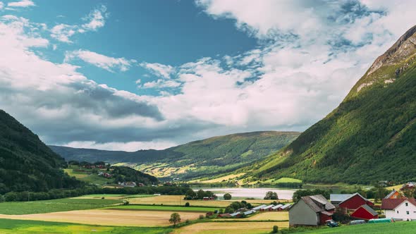 Byrkjelo Village Sogn Og Fjordane County Norway