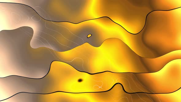 Abstract clean gold colorful liquid smooth 4k background