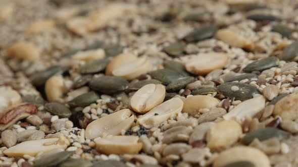 Slow pan on chrono food bars with peanut taken from oven shallow DOF   4K 2160p 30fps UltraHD footag