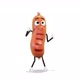 Sausage Dancing Maraschino Dance on White Background - VideoHive Item for Sale