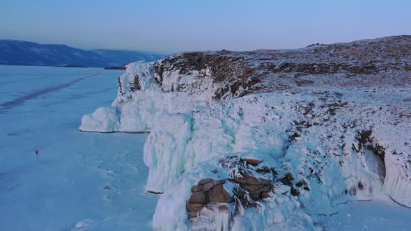 Ice and Icicles on the Rocks