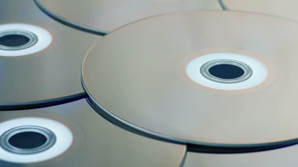 Blu Ray Discs Closeup