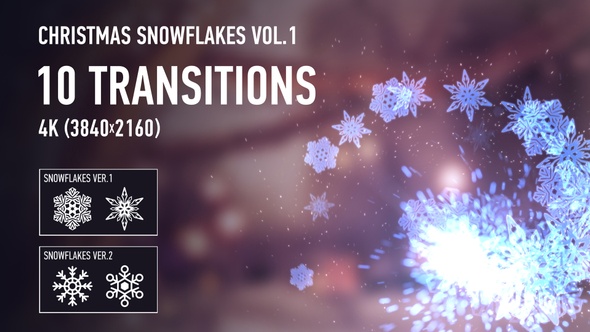 Christmas Snowflakes Transitions vol.1