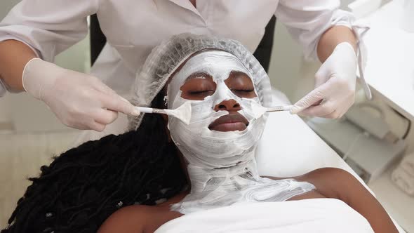 Facial Skin Care Salon Treatment Mask Woman Spa