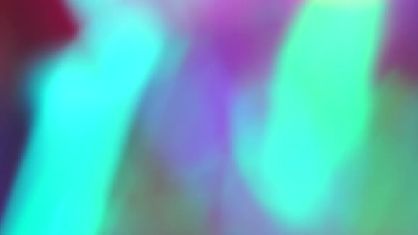 Holographic Defocused Abstract Multicolored Unicorn Blurry Background Overlay Rainbow Pink Blue Teal