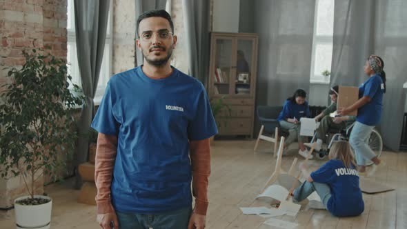 Portrait of Middle-Eastern Male Volunteer