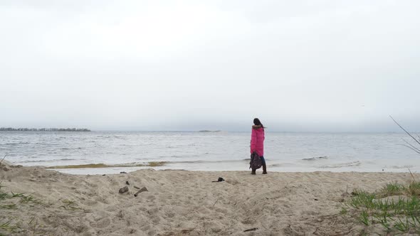 Walking By the Sea in Winter