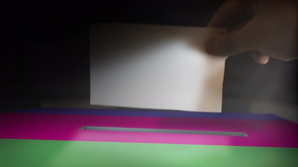 Digital Composite Hand Voting To National Flag OF Kuban Peoples Republic alt