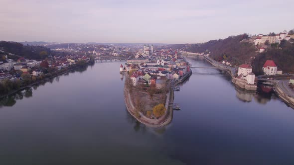 Passau A City in Germany Which Sits on Three Rivers