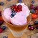 Forest Fruits Ice Cream in Cup Rotating - VideoHive Item for Sale