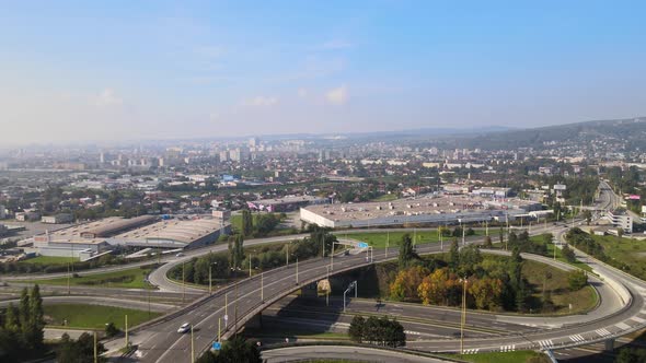 Aerial view of Kosice city in Slovakia