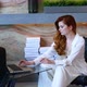 Business Woman in Office Attractive Ginger - VideoHive Item for Sale