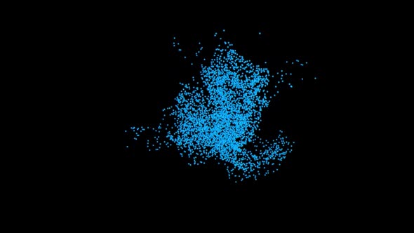 Blue Particles Animation HD