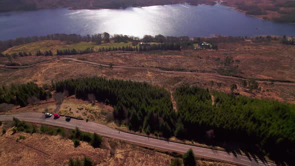 Stunning Lake and Forest in Scotland 4K