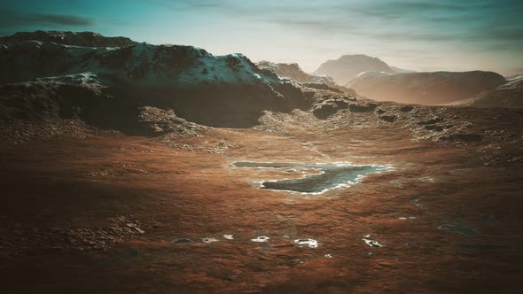 Polar Ural Mountain and Fields