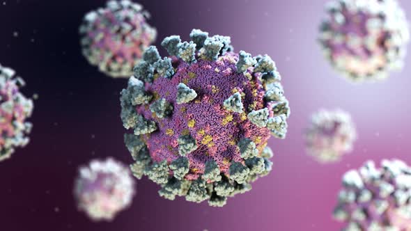 Rotation of Coronavirus Cells