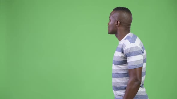 Profile View of Young African Man