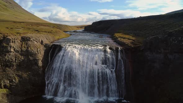 Thorufoss Waterfall in Iceland