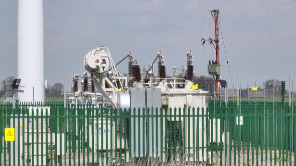 Electrical Substation on a Wind Farm