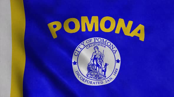 Pomona City Flag California United States of America