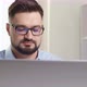 Business caucasian male working on a laptop - VideoHive Item for Sale