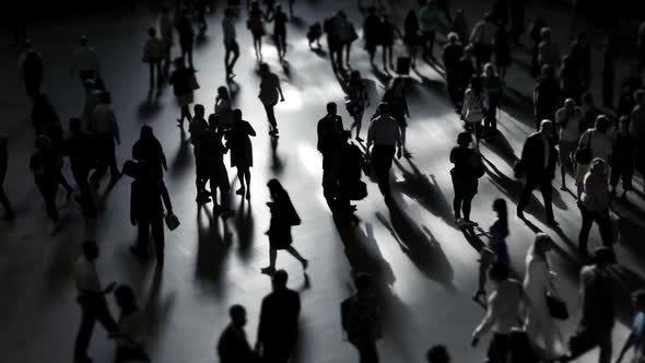 Business People Walking on City Street