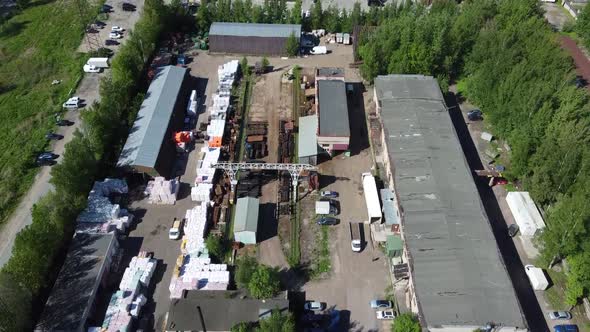 Flying a Quadcopter Over an Industrial Area