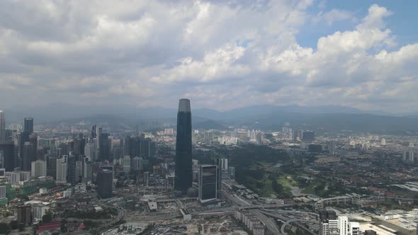 View of Kuala Lumpur City Centre and one of the landmarks in Kuala Lumpur