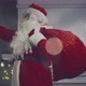 Santa Claus Listening Music and Dancing at Home Near Christmas Tree - VideoHive Item for Sale