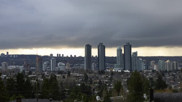 Time Lapse of Burnaby Vancouver British Columbia Canada
