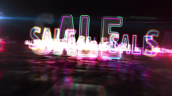 Sale promotion abstract hyperspace animation alt