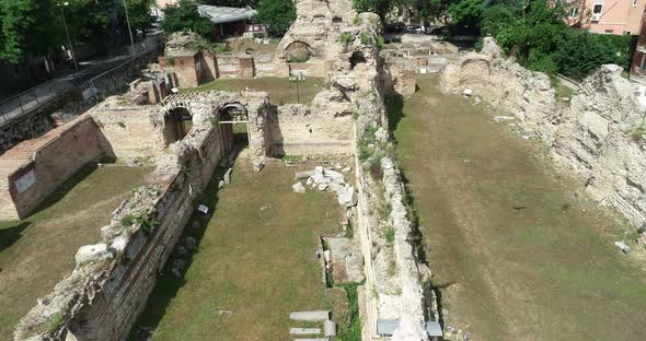 The Old Roman Baths of Odessos, Varna. Varna is the sea capital of Bulgaria.