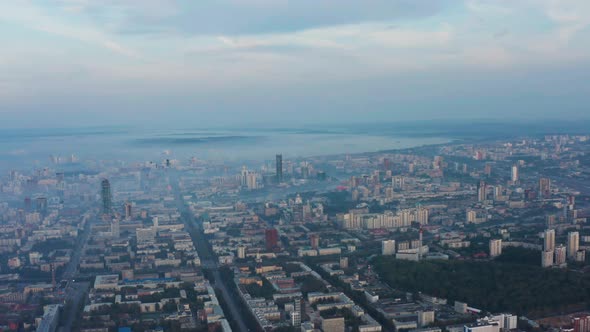 Light Fog Over the City