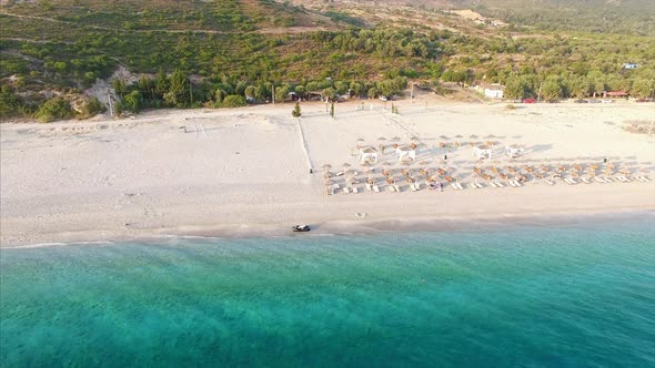 People on beach in Albania