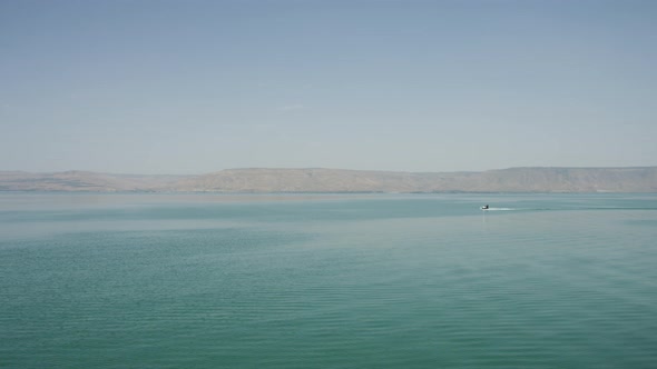 The Sea of Galilee and a jet ski