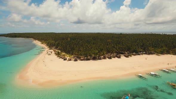 Beautiful Tropical Island with Beach.